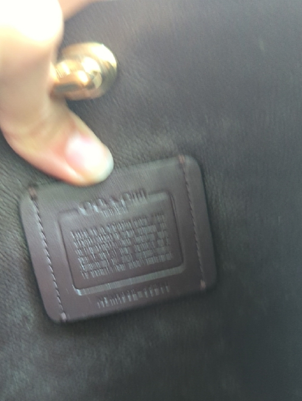 Coach Charlie Black Leather Shoulder Bag with Gold Hardware - Picture 9 of 11